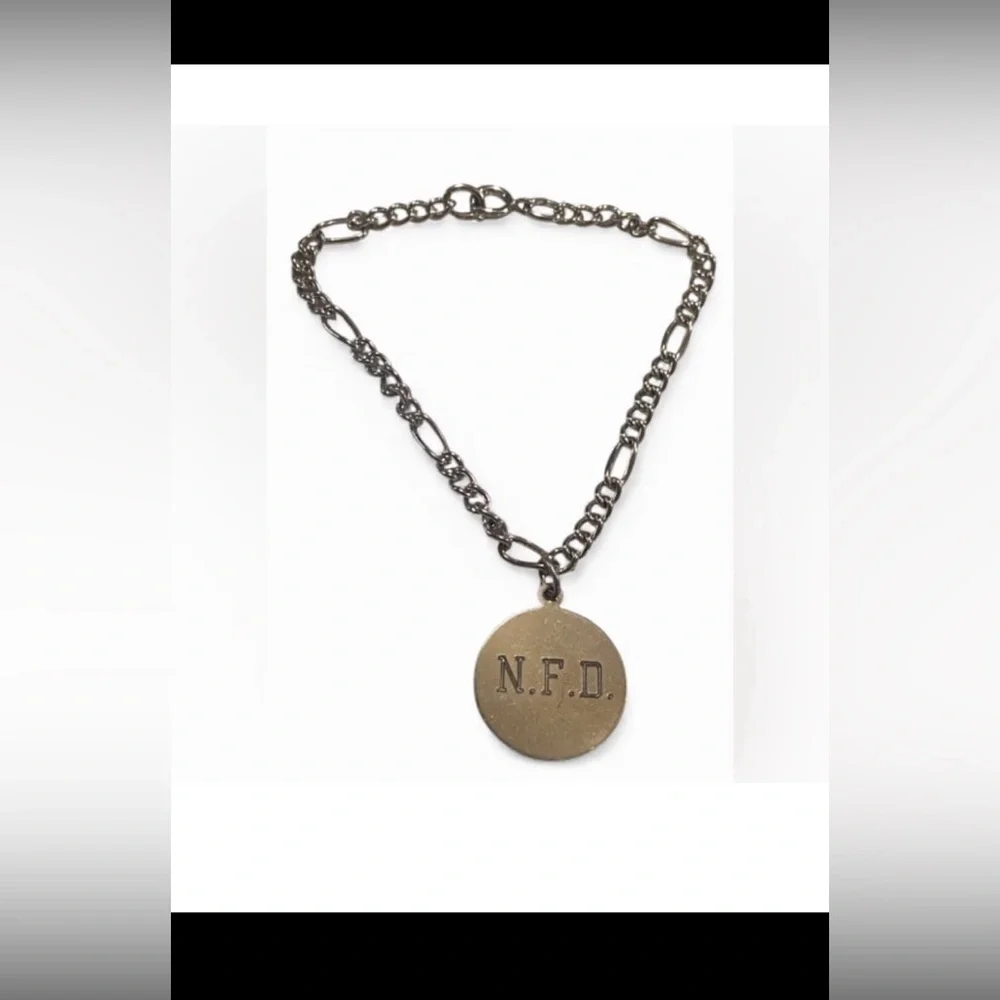 Vintage Silver Tone Personalized Charm Bracelet #7992 💎